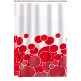 RIDDER Duschvorhang Textil Kani rot