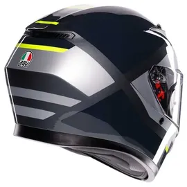AGV K3 Shade E2206 Mplk Integralhelm - Grey / Yellow Fluo - S