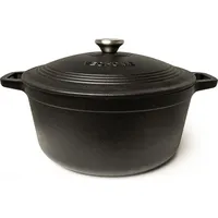 VeoHome Gusseisentopf 6L Bräter 30 cm rund