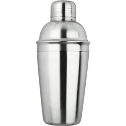Cocktail Shaker, Edelstahl, dreiteilig, matt - 500ml