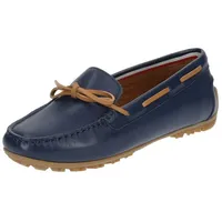 GEOX Mokassin Leder Mokassin blau|braun 38 EU