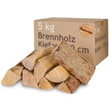 Kiefer Brennholz Kaminholz 5-500 kg Holz Für Ofen und Kamin Kaminofen Feuerschale Grill Flameup Feuerholz 30 cm Holzscheite Wood Kammergetrocknet, Menge:5 kg