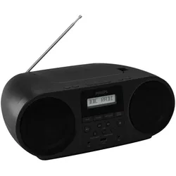 PHILIPS UKW-Radio "TAZ6000/10", schwarz, B:31cm H:12,8cm T:21cm, Radios