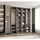 abiks möbel Drehtürenschrank COMO 200 x 245,5 x 40 cm Schwarz