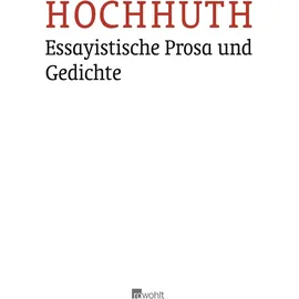 rowohlt hardcover Essayistische Prosa und Gedichte