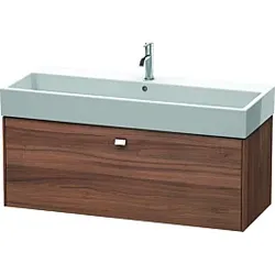 Duravit Brioso Waschtischunterbau BR405701079 1184x459mm, Nussbaum Natur/Chrom, 1 Auszug