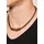 Fossil Kette mit Anhänger Schmuck Geschenk Edelstahl Braun