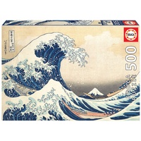 Educa Puzzle 500 Teile für Erwachsene | Die große Welle von Kanagawa, (19002)