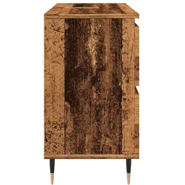 vidaXL Badschrank Altholz-Optik 80x33x60 cm Holzwerkstoff