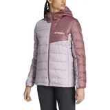 Adidas Terrex Multi Light Hooded Daunenjacke Preloved Fig / Burgundy S