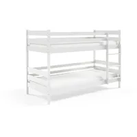 masseno Etagenbett SIMBA 80 x 190 cm Kiefer massiv weiß
