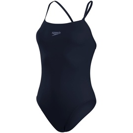 Speedo Damen Eco Endurance+ Thinstrap 1 Piece Schwimmanzug, Marineblau, 32