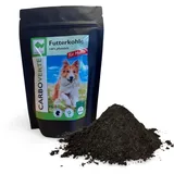 Carbo Verte Hunde Futterkohle, für eine intakte Magen-Darm-Funktion, 200g, Vorbeugung und Hilfe bei Durchfall und Magenbeschwerden, sehr ergiebig, neutraler Geschmack