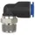 ede - riegler Riegler L-Steckverschraubung »Blaue Serie«, drehbar, R 1/4 außen, Ø4 mm