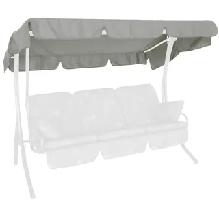 Angerer Freizeitmöbel Sonnendach für 3-Sitzer Hollywoodschaukel Swingtex hellgrau 210 x 145 cm,