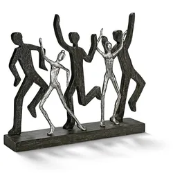 Moritz Skulptur XXXL Tänzer Tanz Mangoholz Alu Massive Mangoholz Dekoration