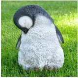 dazikemo Gartenfigur Dekofigur Gartenfigur Pinguin 20 x 14 cm