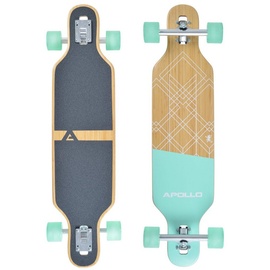 Apollo Twin Tip DT Longboard 36" inkl. T-Tool türkis|naturholzfarben 36"