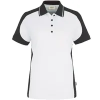 Hakro Damen Poloshirt Contrast Mikralinar® weiß/anthrazit, XS