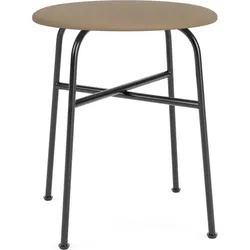 Afteroom Hocker 45 cm braun Ledersitz