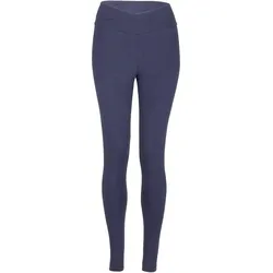 Basic Yoga Leggings Crossed Waist, Bio-Baumwolle, Dunkelblau(Black Iris) XS