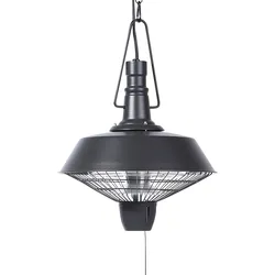 Deckenheizstrahler elektrisch Stahl 2100 Watt schwarz AMIATA