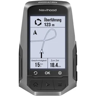 MEILAN Navihood L1 GPS-Fahrradcomputer, Navigations-Fahrradcomputer mit Offline-Karten und dynamischer Straßenplanung, 2,6-Zoll-LCD-Fahrrad-GPS-Gerät IPX7, kompatibel mit ANT+-Sensoren/Core/Schaltung