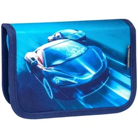 Belmil Mini-Fit Schulranzen-Set 4tlg Racing Blue Neon