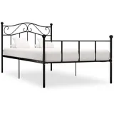 vidaXL Bettgestell 100 x 200 cm Schwarz