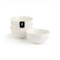 Home4You Müslischalen 4er Set, Weiß - Ø 14 cm