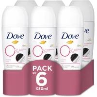Dove Original 0% Aluminium Salts Spray 6 x 50 ml