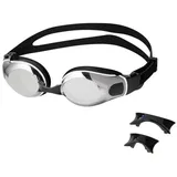 NILS AQUA Schwimmbrille Taucherbrille Schwarz Sportbrille schwarz