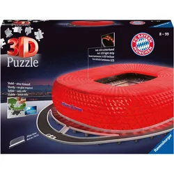 3D-Puzzle RAVENSBURGER "Allianz Arena bei Nacht" Puzzles bunt Kinder 3D Puzzle inkl. LED-Lichterband; Made in Europe, FSC - schützt Wald weltweit