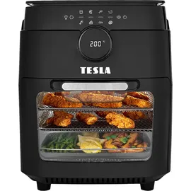 TESLA Electronics TESLA AirCook & Grill - Smarte multif. digit. Heißluftfritteuse, 12 l, 1800W/230V - schwarz