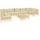 vidaXL Garten-Lounge-Set 8-tlg. creme Kiefernholz