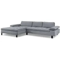 Ecksofa Florida Stoff Agate Grey