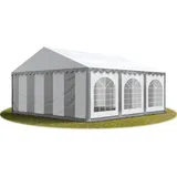 TOOLPORT Partyzelt 6 x 6 m Grau/Weiß
