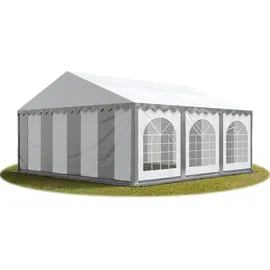 TOOLPORT Partyzelt 6 x 6 m Grau/Weiß