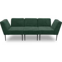 Domo Collection Sofa-Eckelement DOMO COLLECTION "700010 Lieferzeit nur 2 Wochen, auch einzeln stellbar" Polsterelemente Gr. Cord, grün (dunkelgrün) Sofaelemente Modul - als Ecke oder Abschluss einsetzbar, Cord-Bezug
