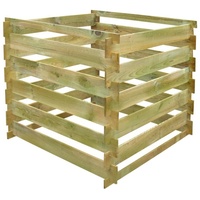 vidaXL Lattenkomposter 0,54 m3 Quadratisch Holz