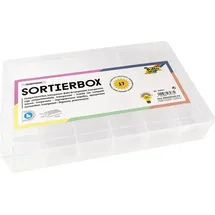 Folia Sortierbox 26,5 x 4 x 18 cm 17-tlg. transparent