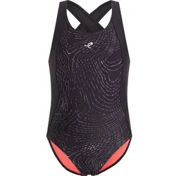 ENERGETICS Kinder Badeanzug Mä.-Schwimmanzug Nina, BLACK/ANTHRACITE/AOP, 164