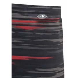 KangaROOS Badehose Boxer-Badehose Schwarz/Grau S