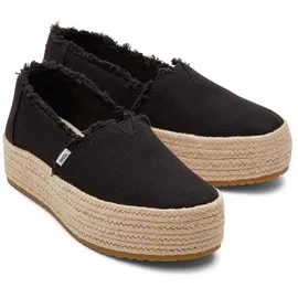 TOMS Valencia Schwarz Leinen, 40