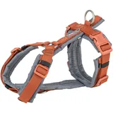Trixie Premium Trekking Geschirr Rostbraun/Graphitgrau S