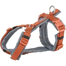 Trixie Premium Trekking Geschirr Rostbraun/Graphitgrau S