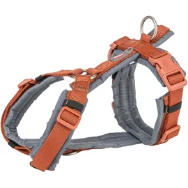 Trixie Premium Trekking Geschirr Rostbraun/Graphitgrau S