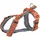 Trixie Premium Trekking Geschirr Rostbraun/Graphitgrau S