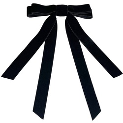 SOHO Vania Velvet Schleifen Haarspange Schwarz 