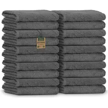 NatureMark Handtuchset 30 x 50 cm anthrazit 20 St.